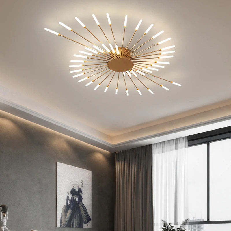 Lunara Nordic Fireworks Pendant Chandelier Minimal