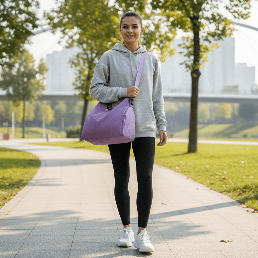 Voděodolná sportovní taška CARRYFIT s lehkým komfortem a chytrými přihrádkami