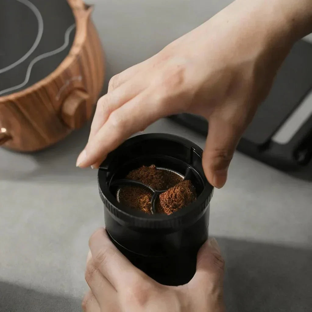 Presisjonsverktøy for kaffefordeling med justerbar høyde for hjemmebaristaer