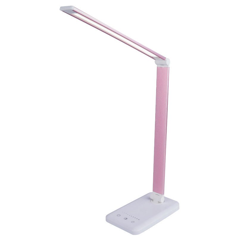Schreibtisch-LED-Lampe mit kabelloser Ladestation, 15 Zoll verstellbar