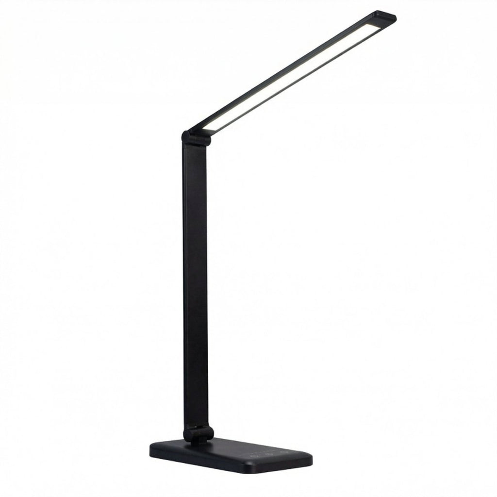 Schreibtisch-LED-Lampe mit kabelloser Ladestation, 15 Zoll verstellbar