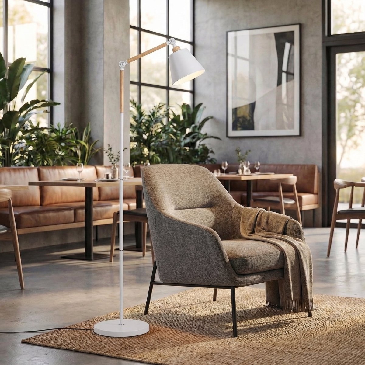 Elegantní 60palcová stojací lampa s moderním designem do obývacích pokojů