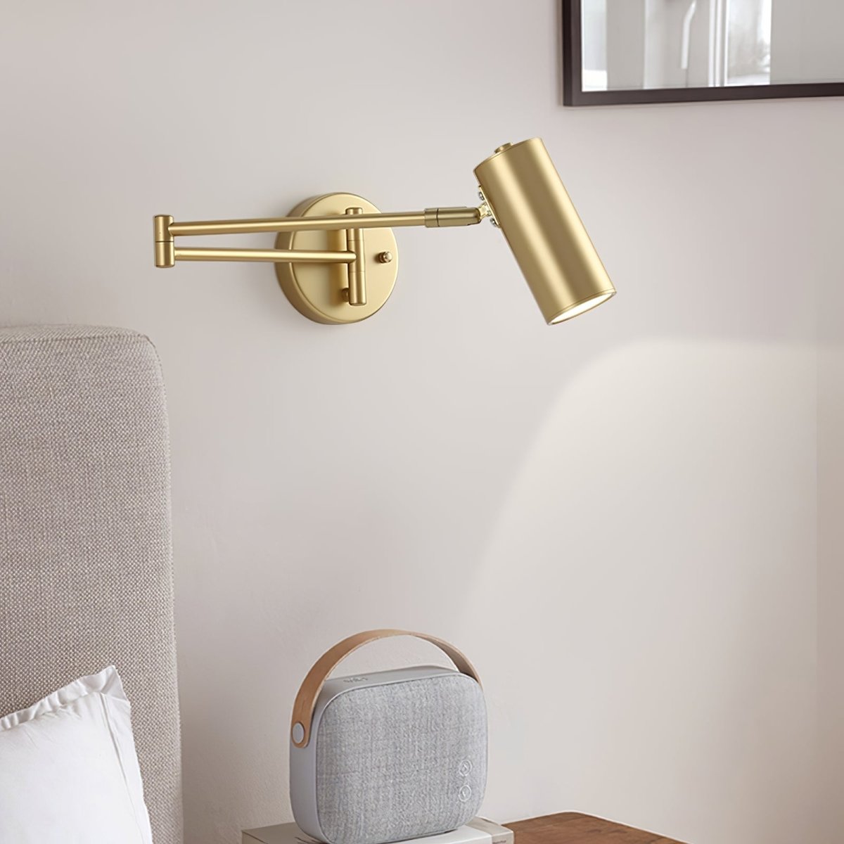 Verstellbare Wandleuchte mit Schwenkarm und LED, 1-flammige moderne Leuchte