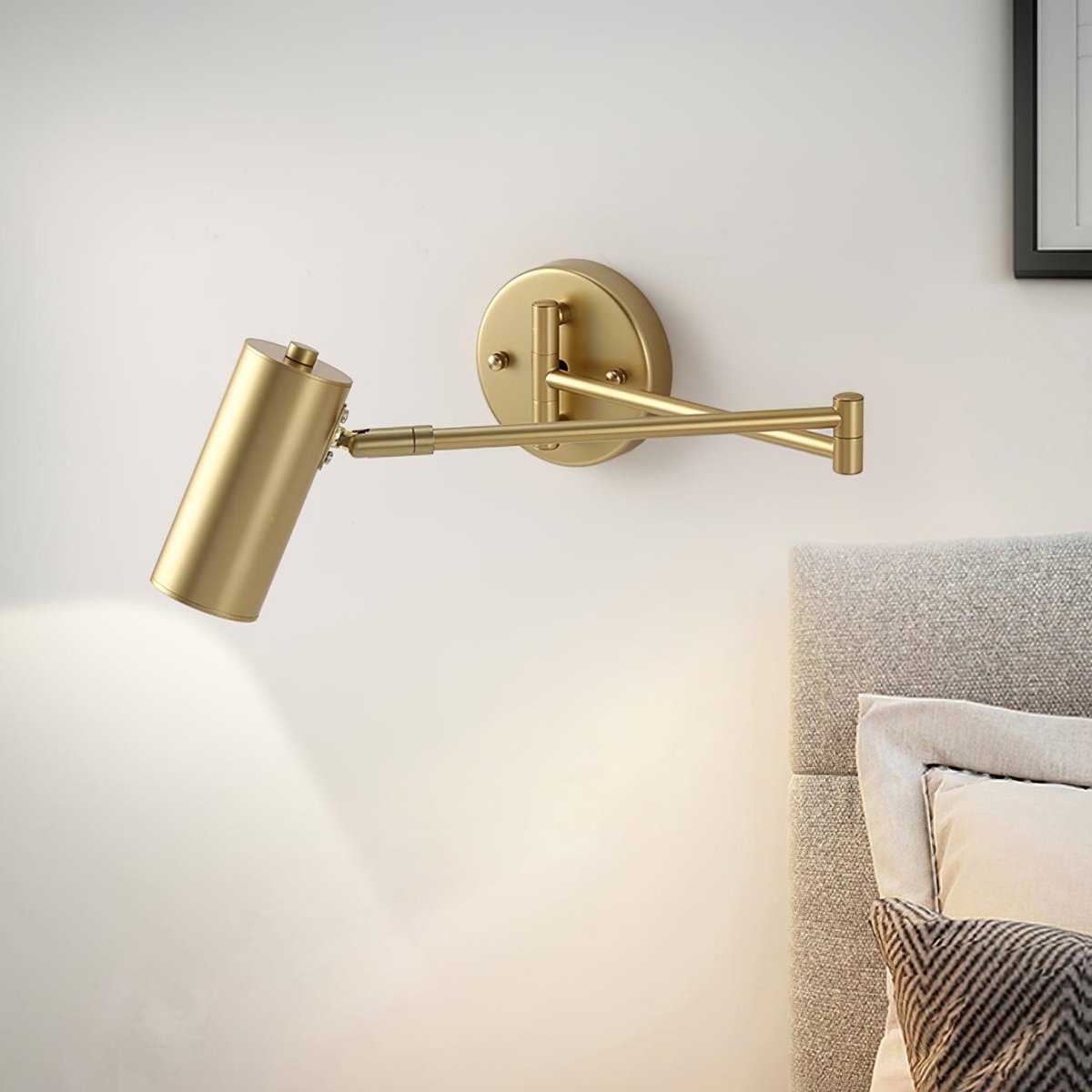 Verstellbare Wandleuchte mit Schwenkarm und LED, 1-flammige moderne Leuchte