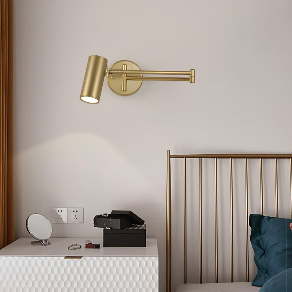 Verstellbare Wandleuchte mit Schwenkarm und LED, 1-flammige moderne Leuchte