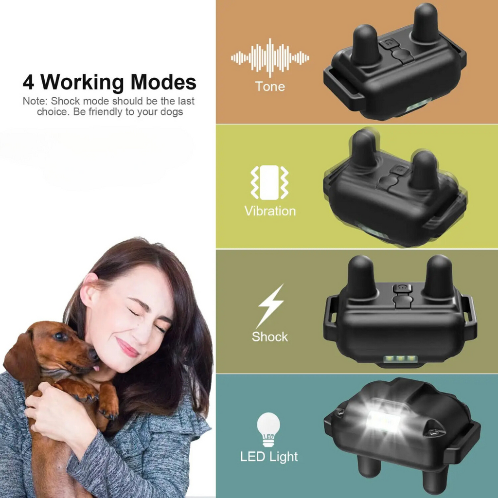 Advanced Dog Training Collar with Remote- 3 Training Modes (Beep, Vibration, Shock)