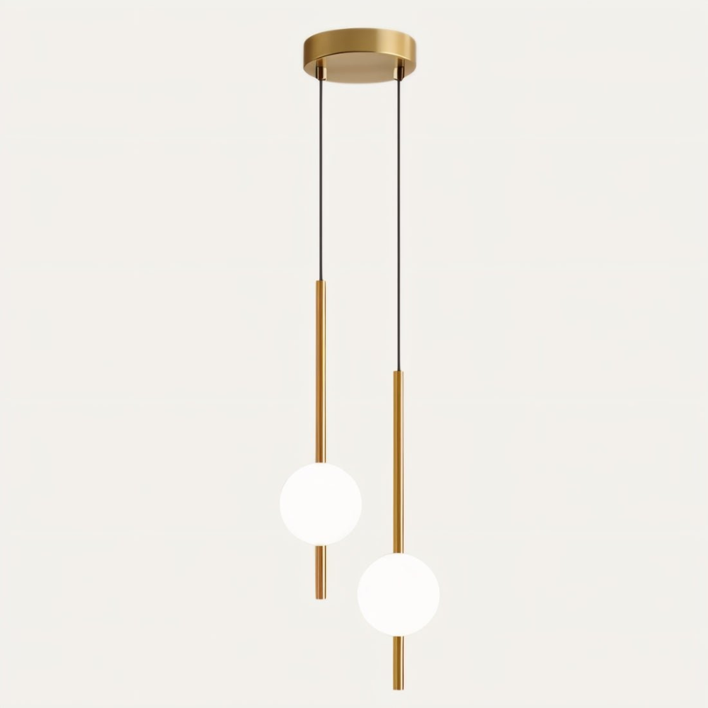 Kuvori Glass And Metal Pendant Light Scandinavian Elegance