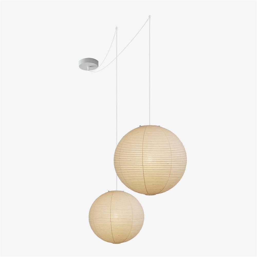 Akari A-serie hengelampe Elegant japansk håndverk for moderne hjem