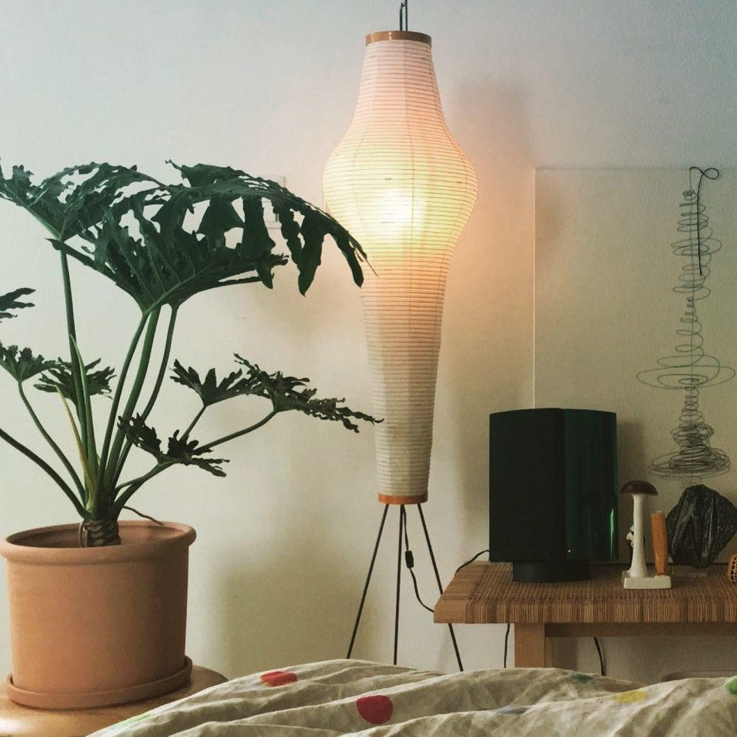 Hikaru Rispapir Gulvlampe Mykt Ambient Lys Minimalistisk