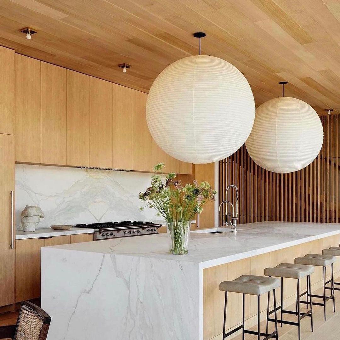 Hinori Airi Pendant Light Japanese Paper Shade Minimal
