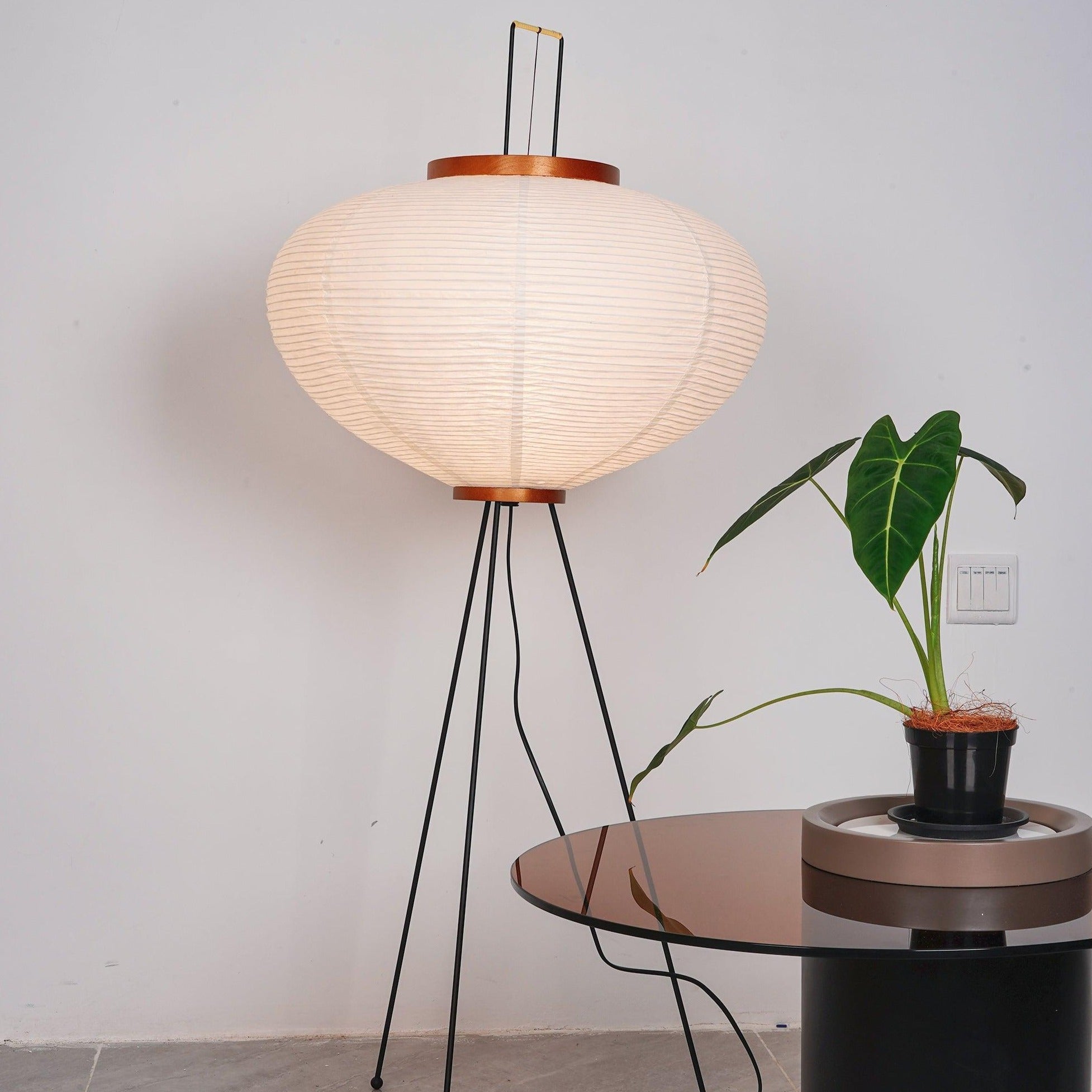 Hikaru Rispapir Gulvlampe Mykt Ambient Lys Minimalistisk