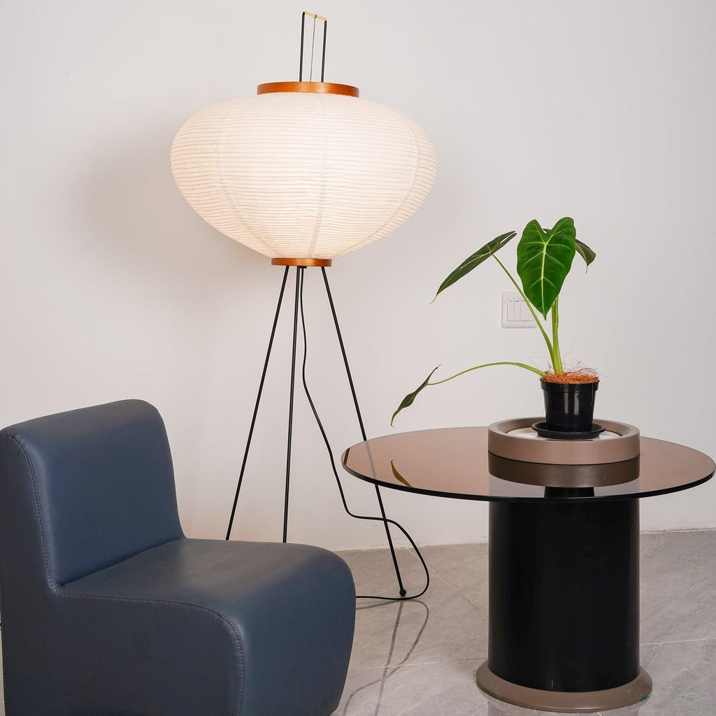 Hikaru Rispapir Gulvlampe Mykt Ambient Lys Minimalistisk