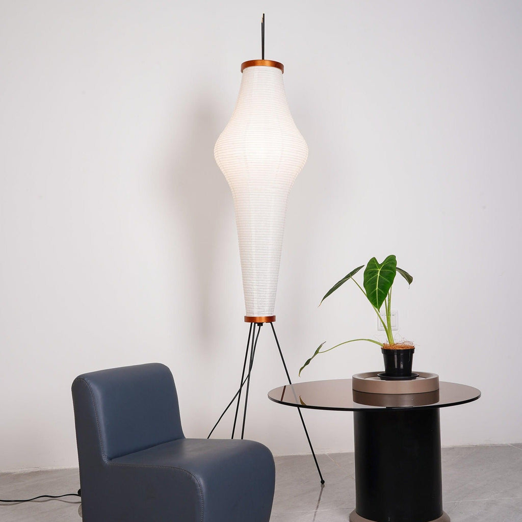 Hikaru Rispapir Gulvlampe Mykt Ambient Lys Minimalistisk