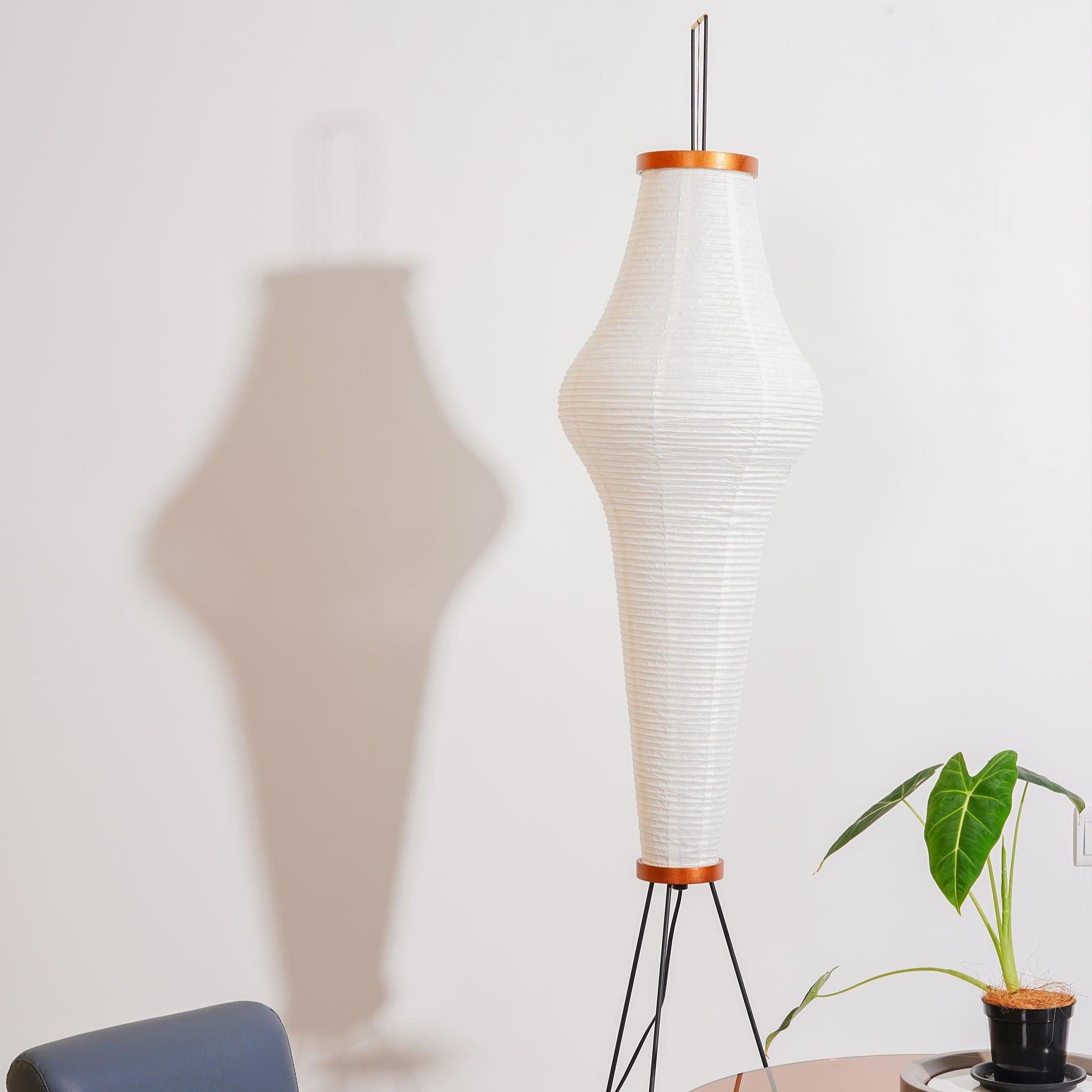 Hikaru Rispapir Gulvlampe Mykt Ambient Lys Minimalistisk
