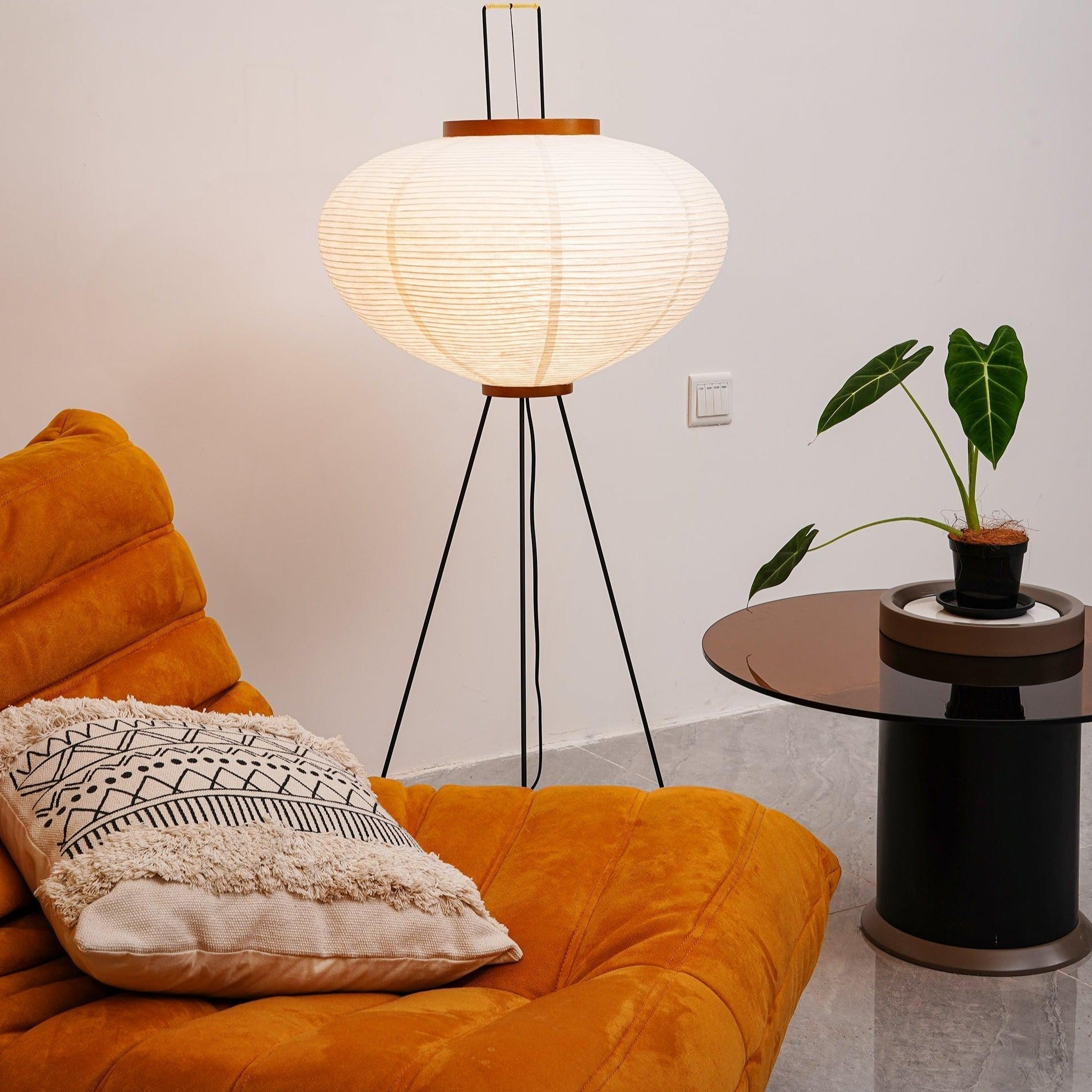 Hikaru Rispapir Gulvlampe Mykt Ambient Lys Minimalistisk