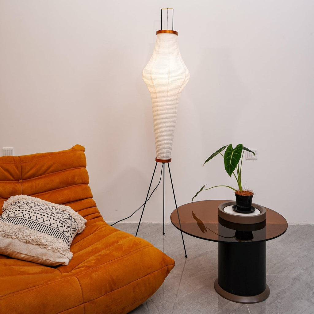 Hikaru Rispapir Gulvlampe Mykt Ambient Lys Minimalistisk