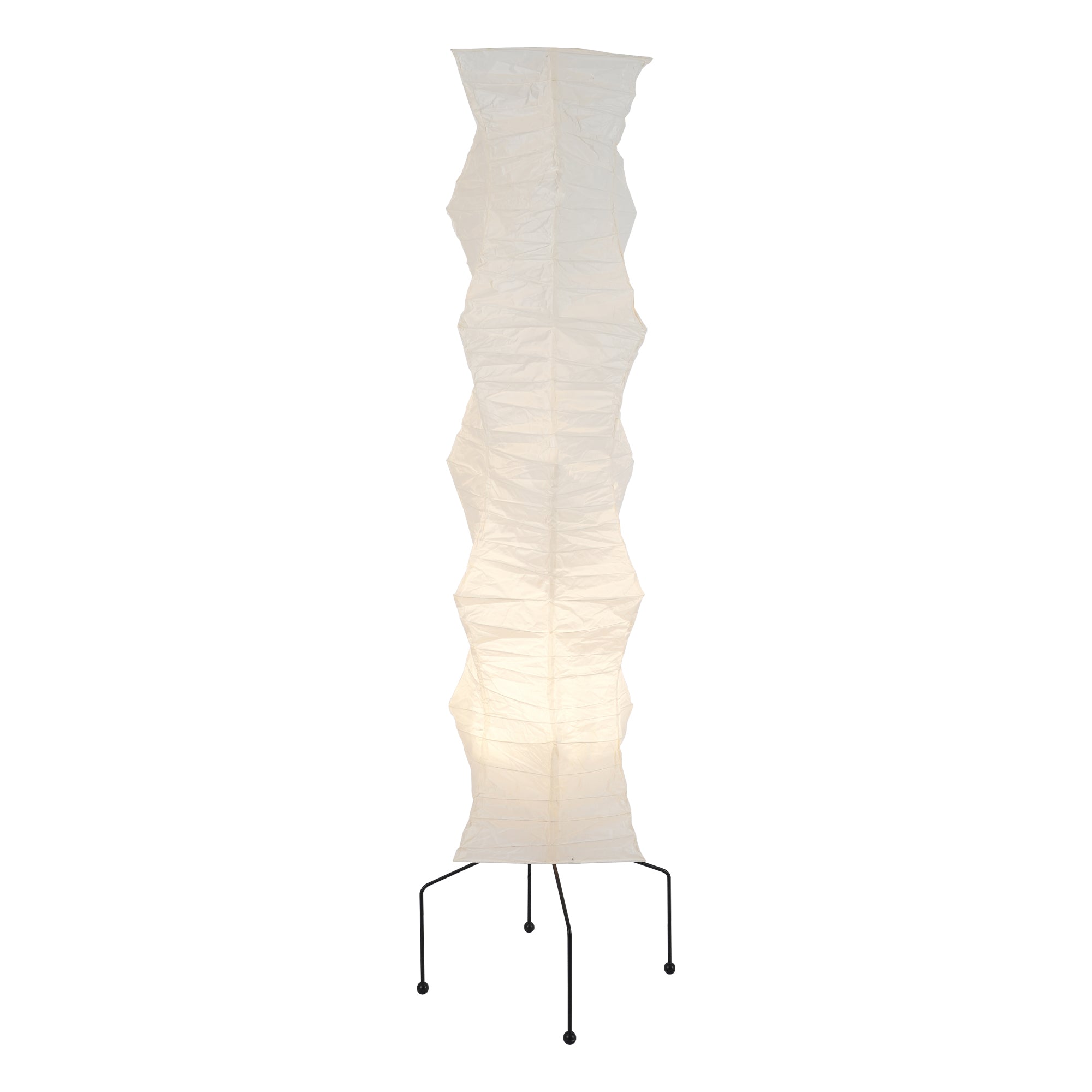 Hikaru Rispapir Gulvlampe Mykt Ambient Lys Minimalistisk