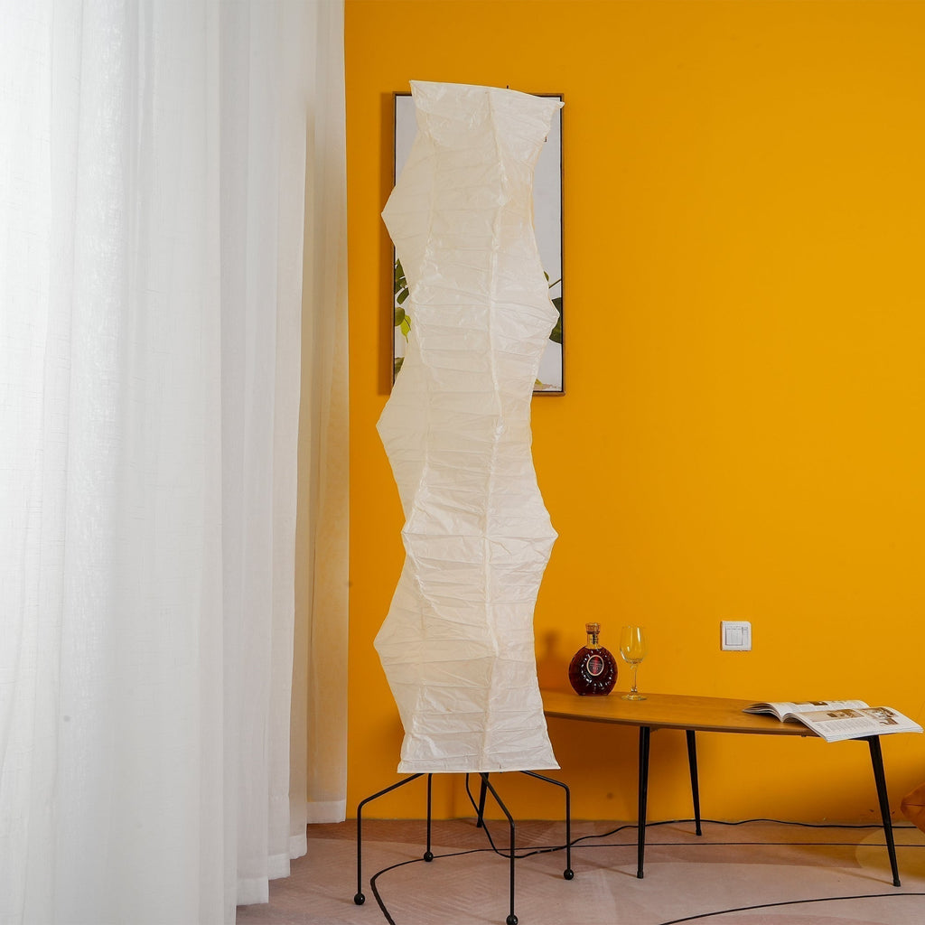 Hikaru Rispapir Gulvlampe Mykt Ambient Lys Minimalistisk
