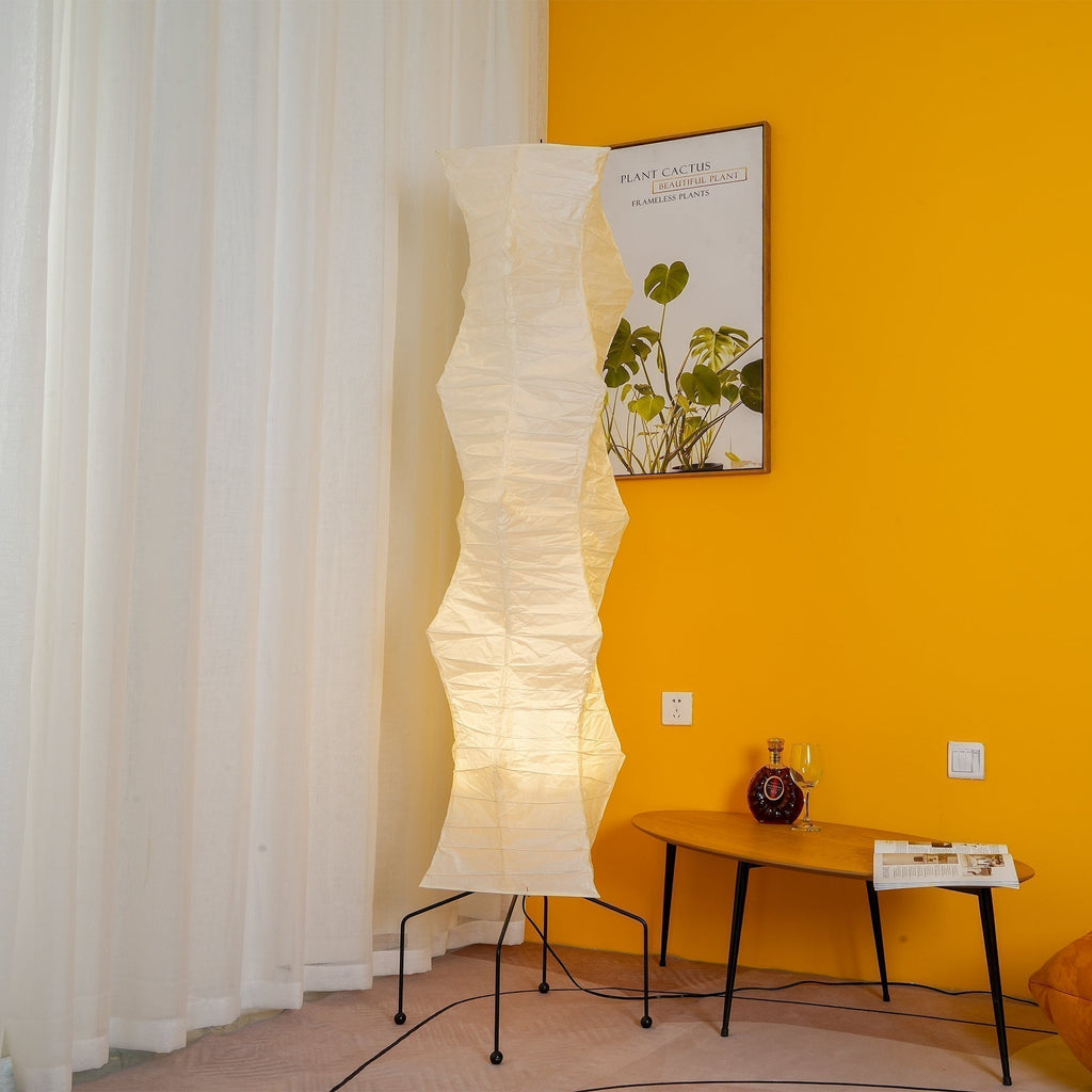 Hikaru Rispapir Gulvlampe Mykt Ambient Lys Minimalistisk