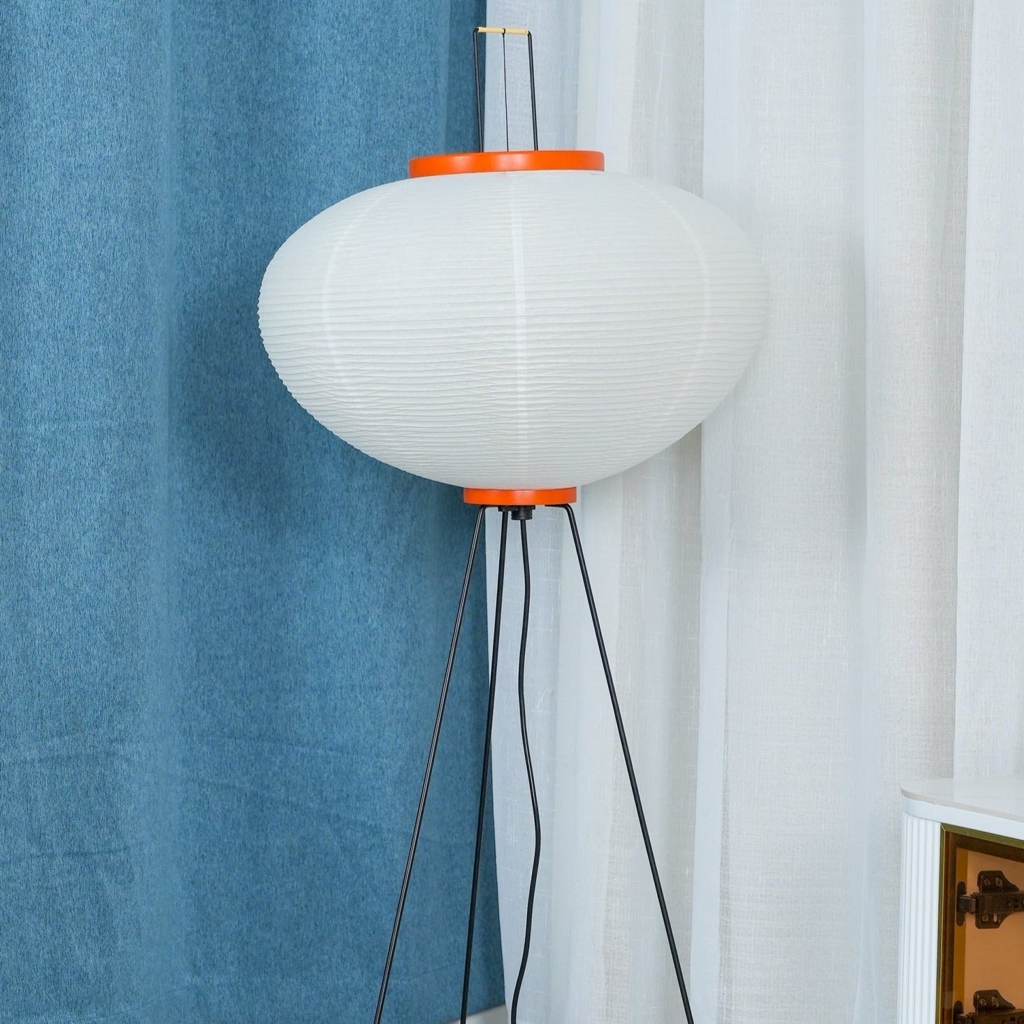 Hikaru Rispapir Gulvlampe Mykt Ambient Lys Minimalistisk