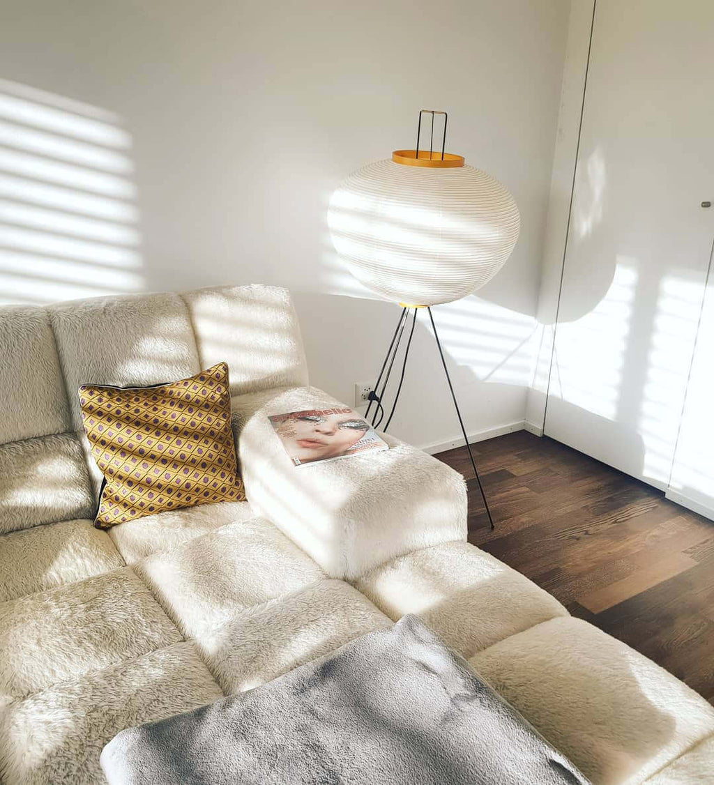 Hikaru Rispapir Gulvlampe Mykt Ambient Lys Minimalistisk