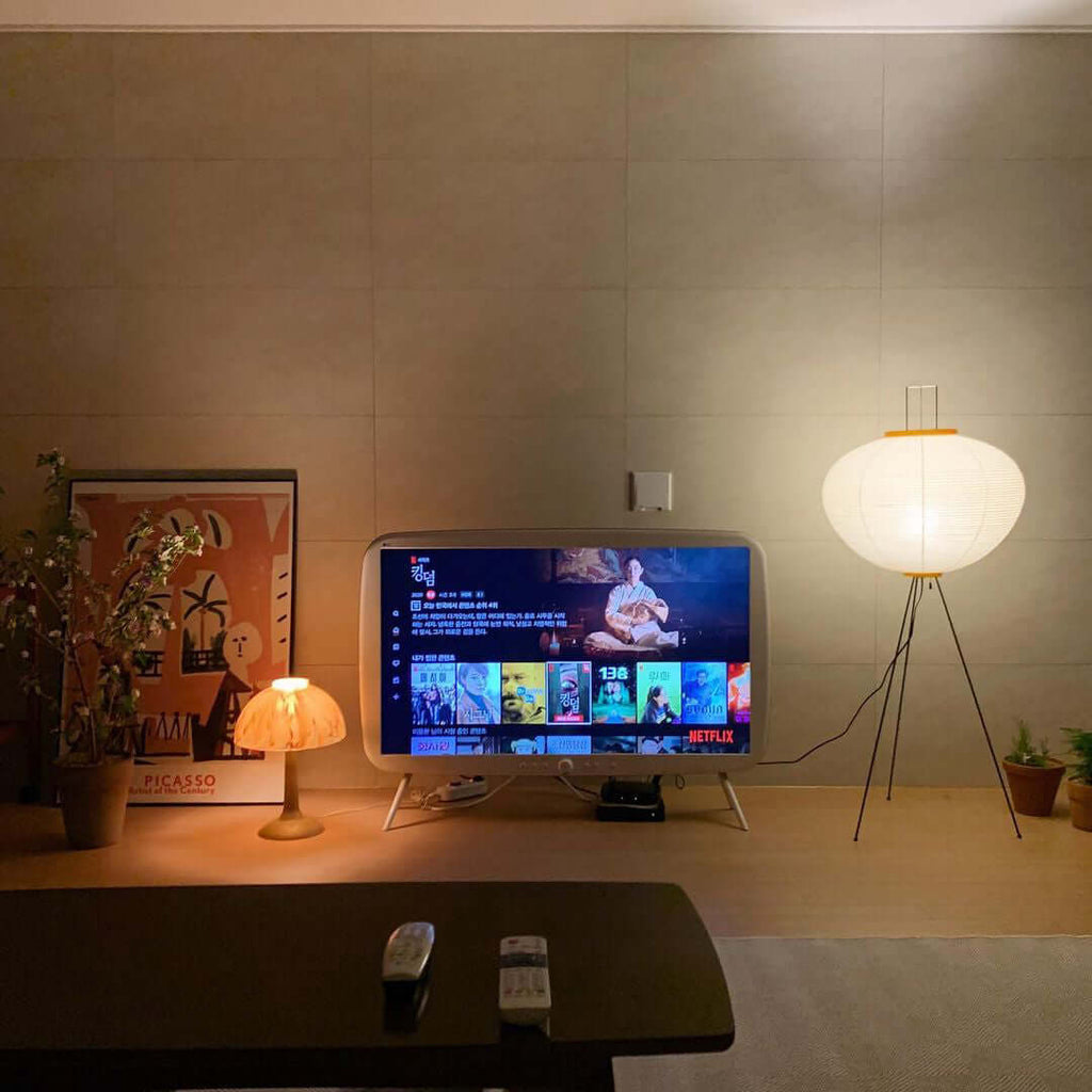 Hikaru Rispapir Gulvlampe Mykt Ambient Lys Minimalistisk