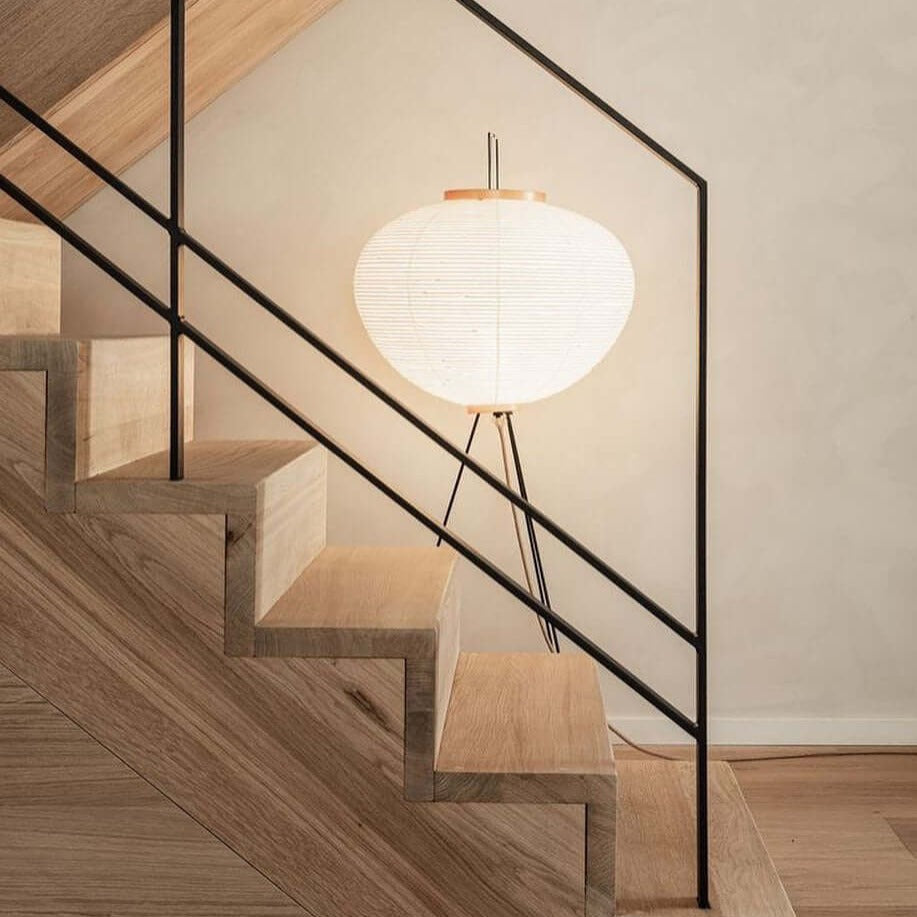 Hikaru Rispapir Gulvlampe Mykt Ambient Lys Minimalistisk