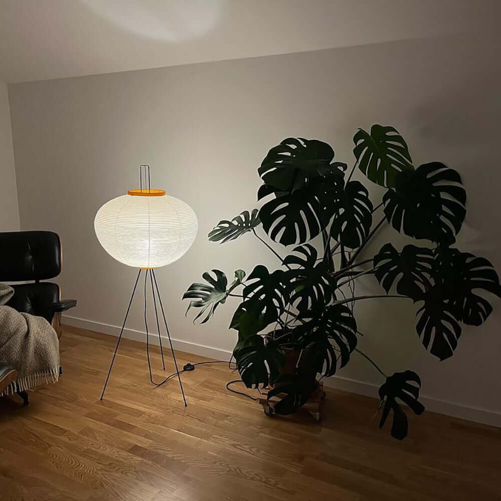 Hikaru Rispapir Gulvlampe Mykt Ambient Lys Minimalistisk