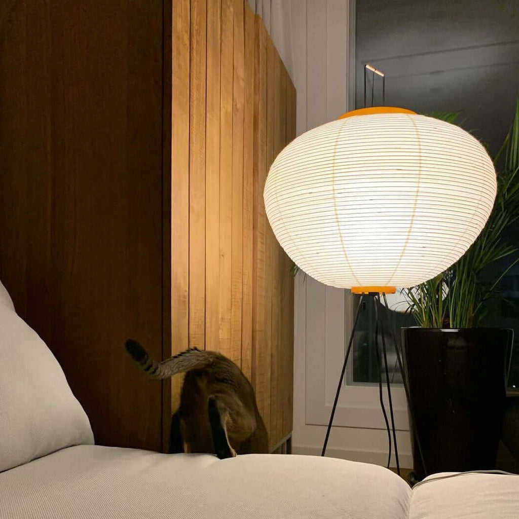 Hikaru Rispapir Gulvlampe Mykt Ambient Lys Minimalistisk