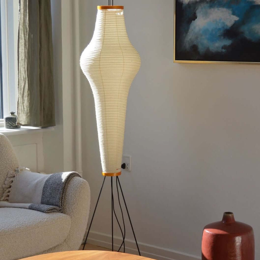 Hikaru Rispapir Gulvlampe Mykt Ambient Lys Minimalistisk