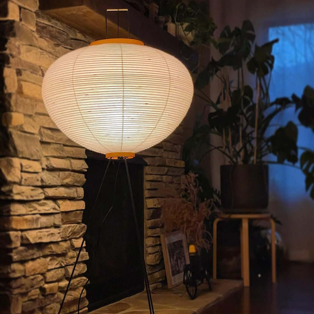 Hikaru Rispapir Gulvlampe Mykt Ambient Lys Minimalistisk