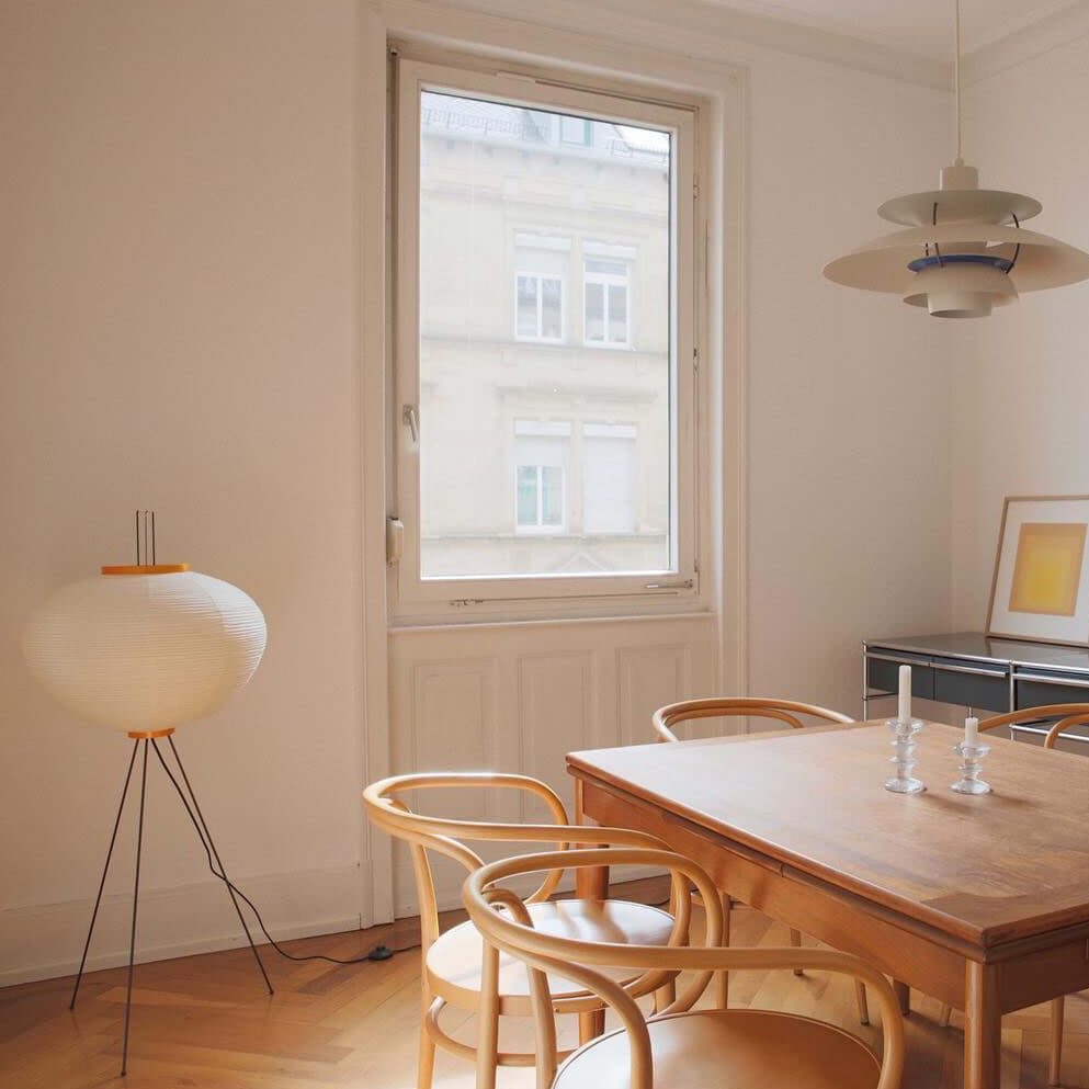 Hikaru Rispapir Gulvlampe Mykt Ambient Lys Minimalistisk