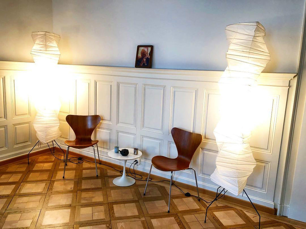 Hikaru Rispapir Gulvlampe Mykt Ambient Lys Minimalistisk