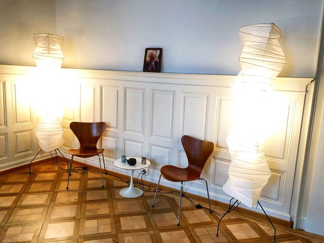 Hikaru Rispapir Gulvlampe Mykt Ambient Lys Minimalistisk