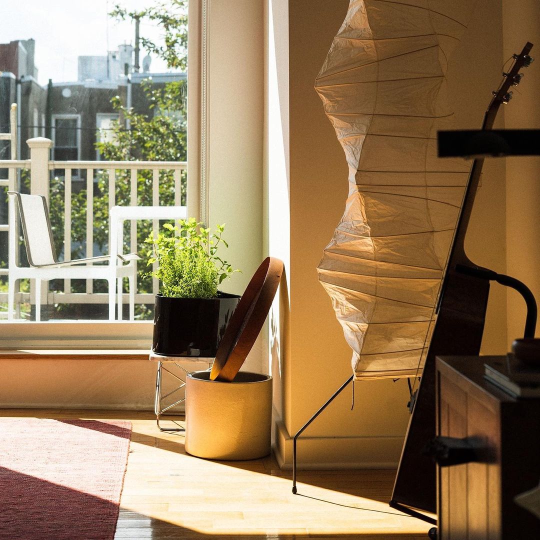 Hikaru Rispapir Gulvlampe Mykt Ambient Lys Minimalistisk
