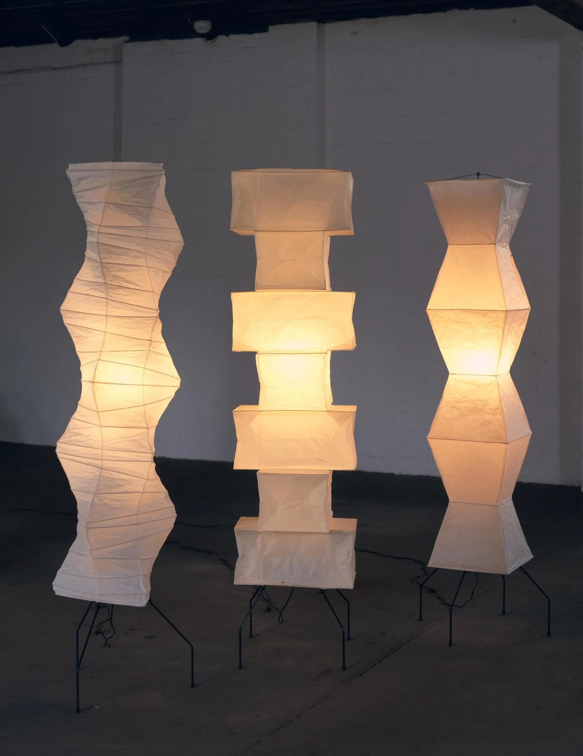 Hikaru Rispapir Gulvlampe Mykt Ambient Lys Minimalistisk