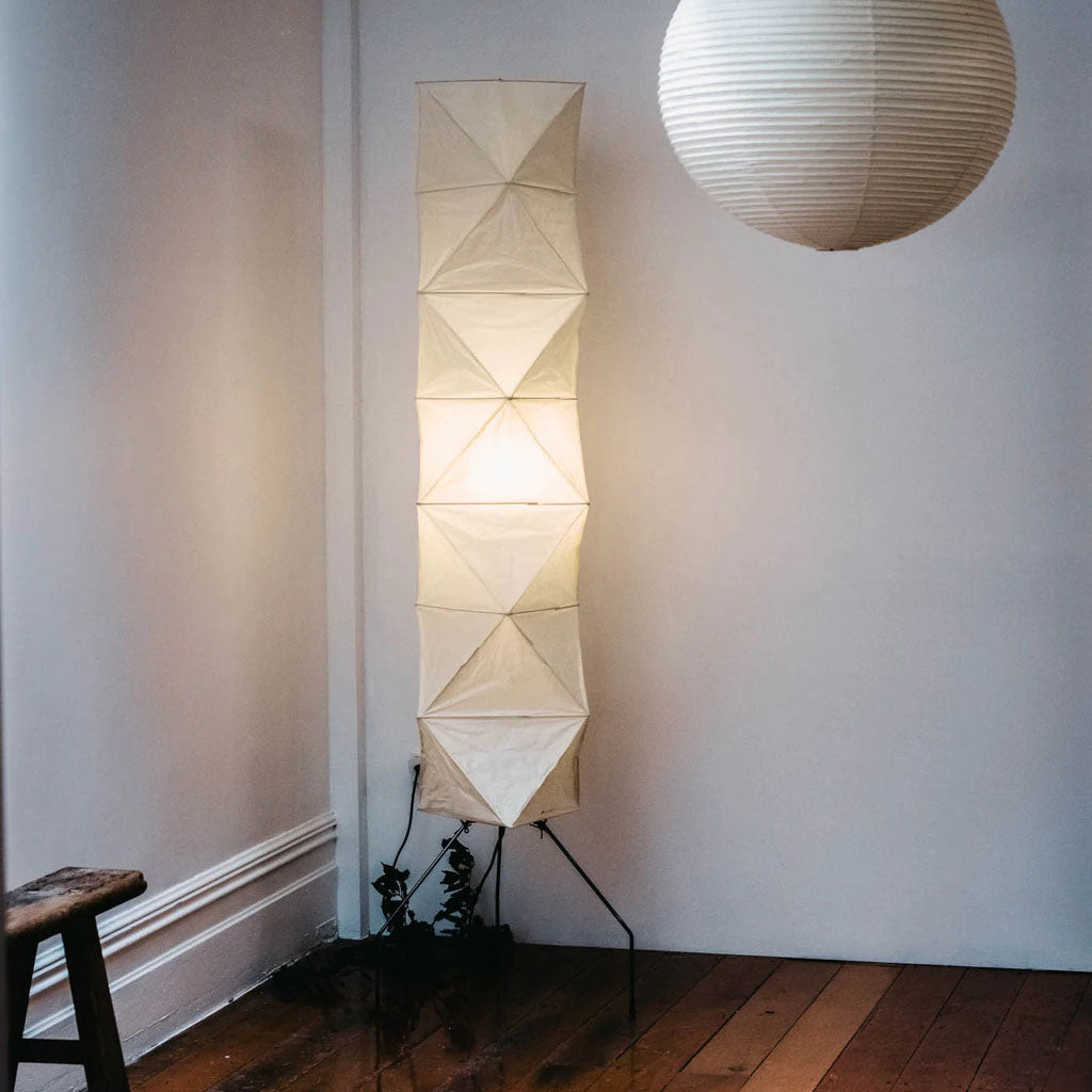 Hikaru Rispapir Gulvlampe Mykt Ambient Lys Minimalistisk