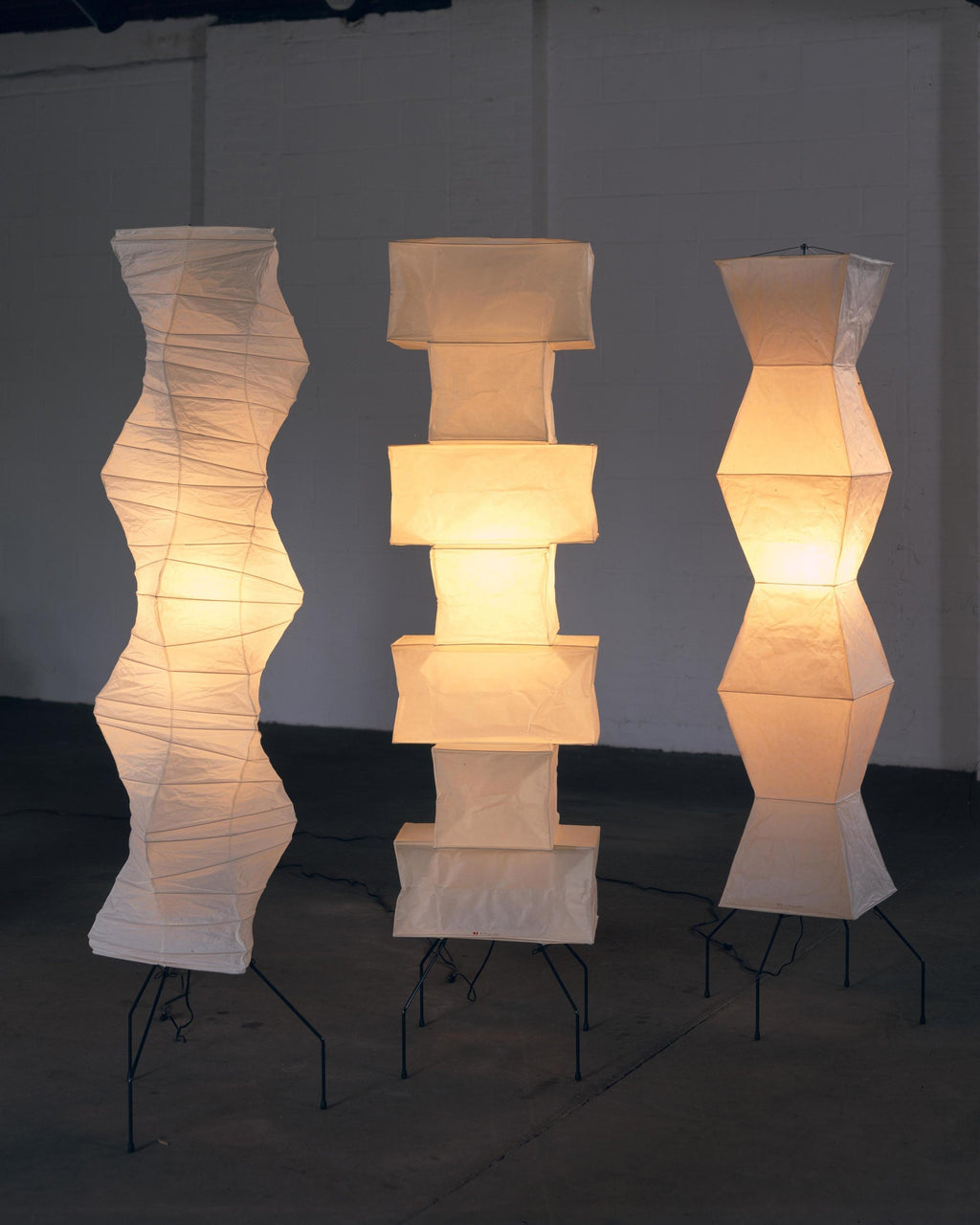 Hikaru Rispapir Gulvlampe Mykt Ambient Lys Minimalistisk