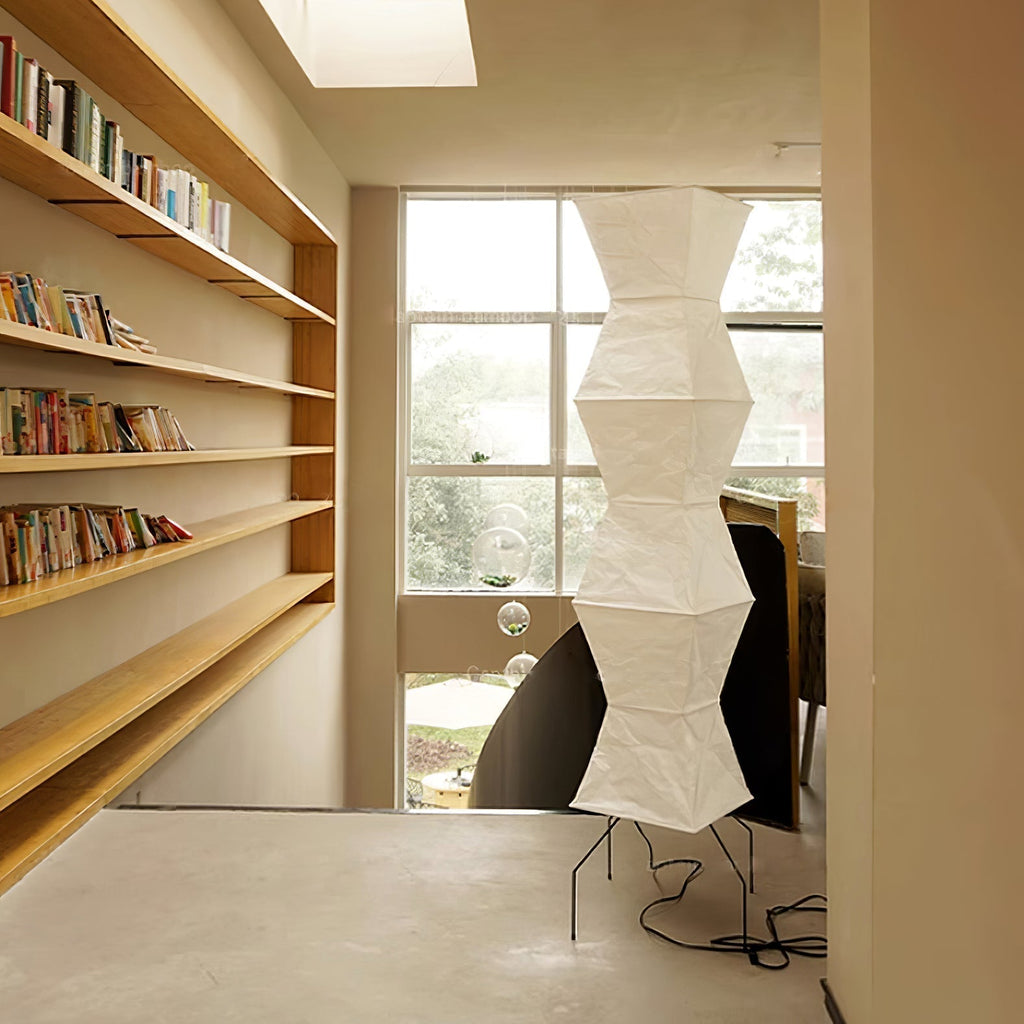 Hikaru Rispapir Gulvlampe Mykt Ambient Lys Minimalistisk