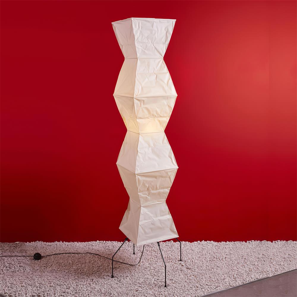 Hikaru Rispapir Gulvlampe Mykt Ambient Lys Minimalistisk