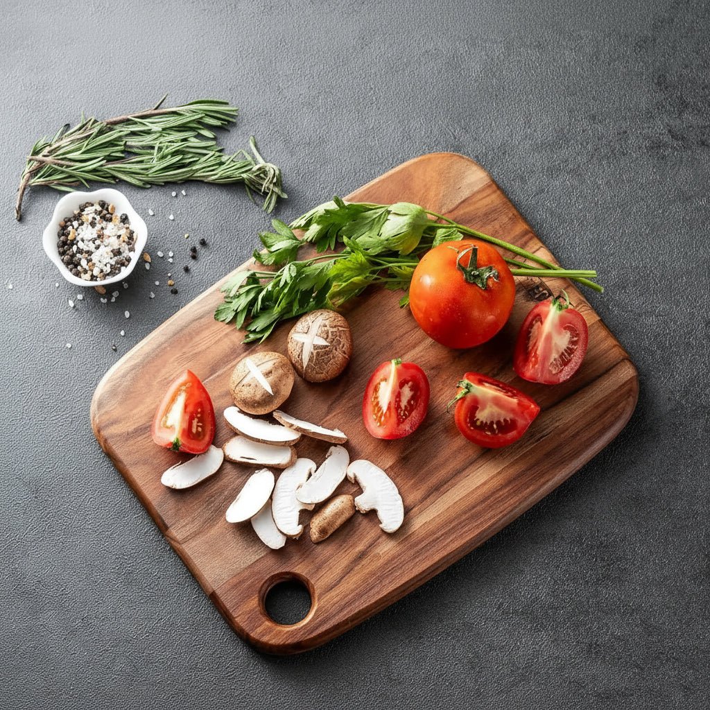 CHEFLIVA Premium Wooden Cutting and Serving Board for Modern Kitchens