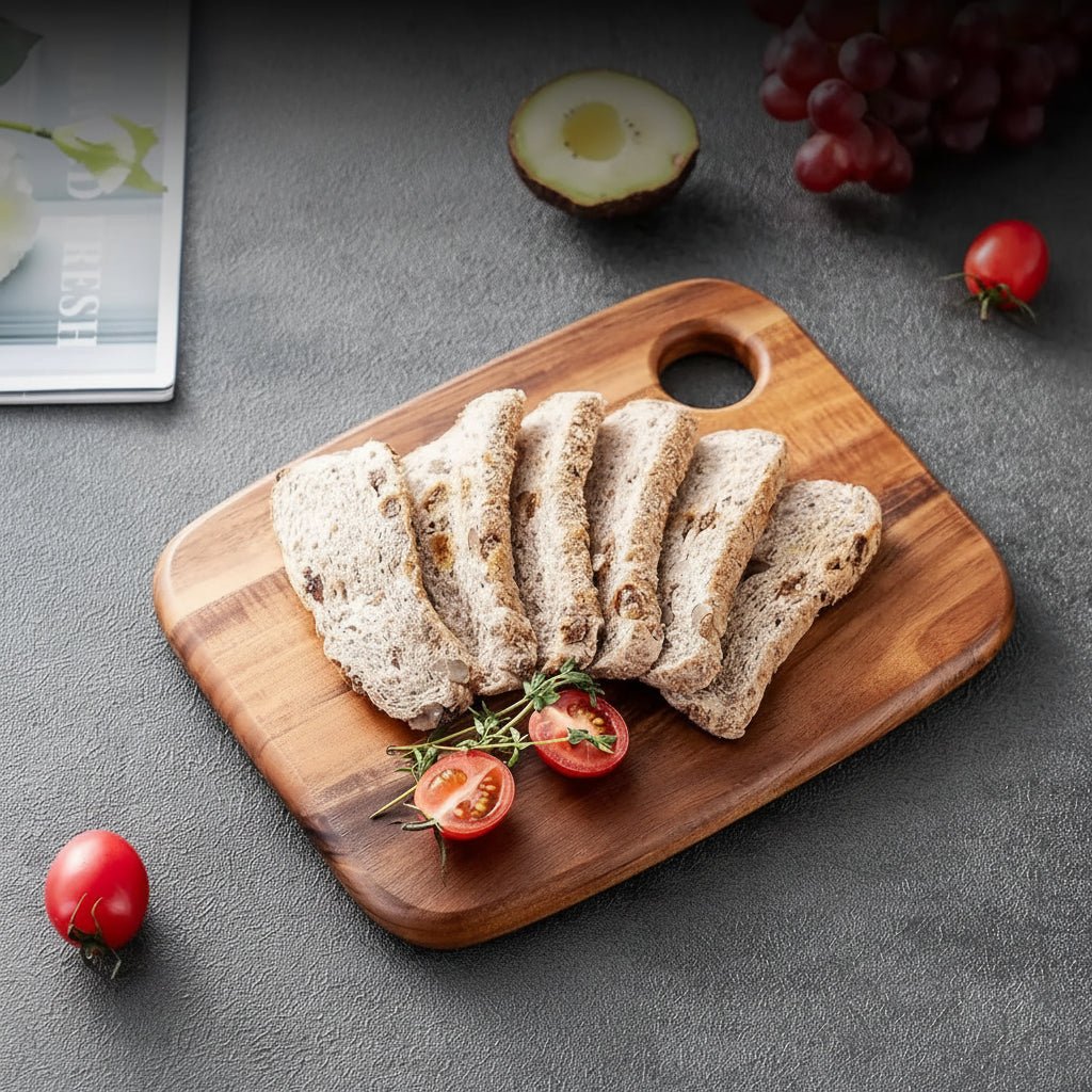 CHEFLIVA Premium Wooden Cutting and Serving Board for Modern Kitchens