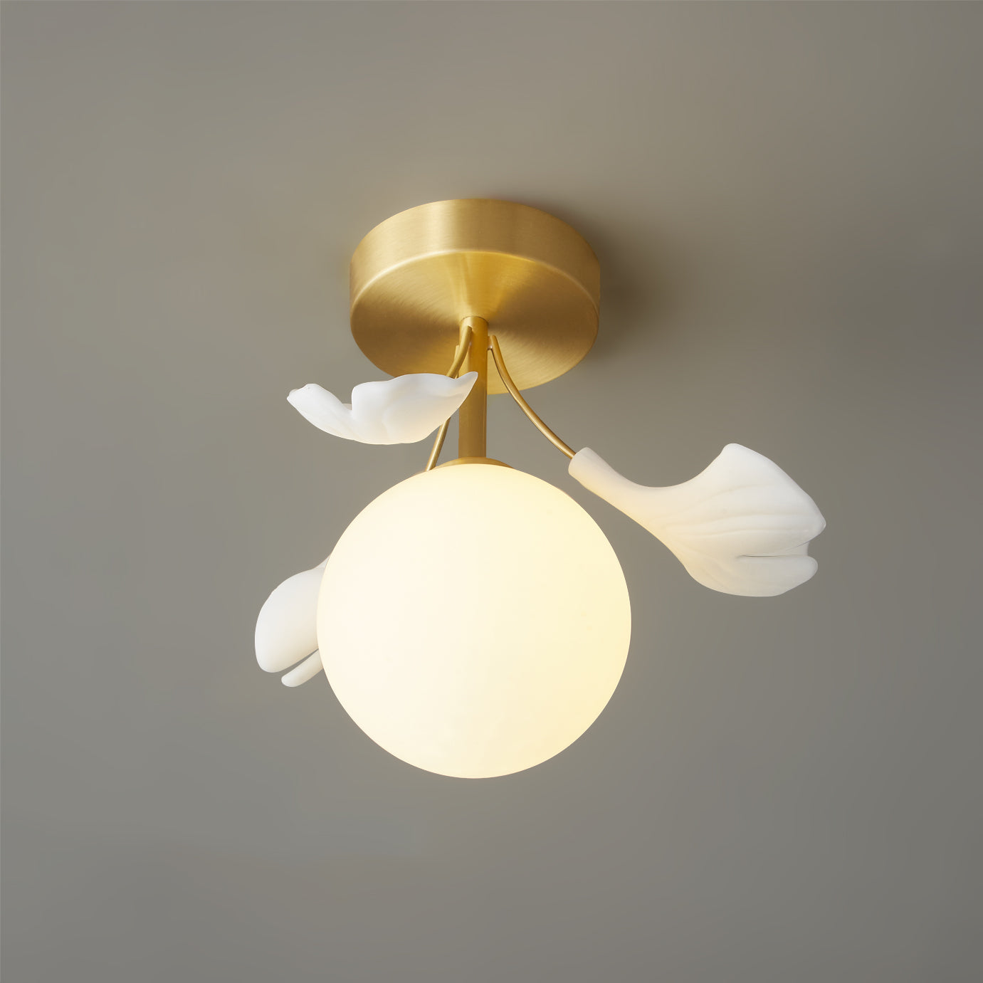 Plafonnier SylvaGlow Feuille de Ginkgo pour Espaces Ambiants