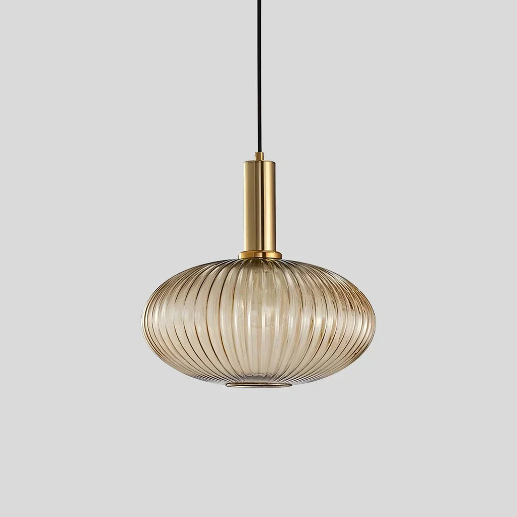 Nordic Vintage Glass Striped Pendeant Light - Orntli