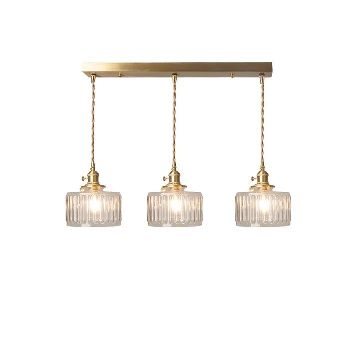 Vintage Pendant Lamp In Antique-Style Glass, 12-Inch Diameter