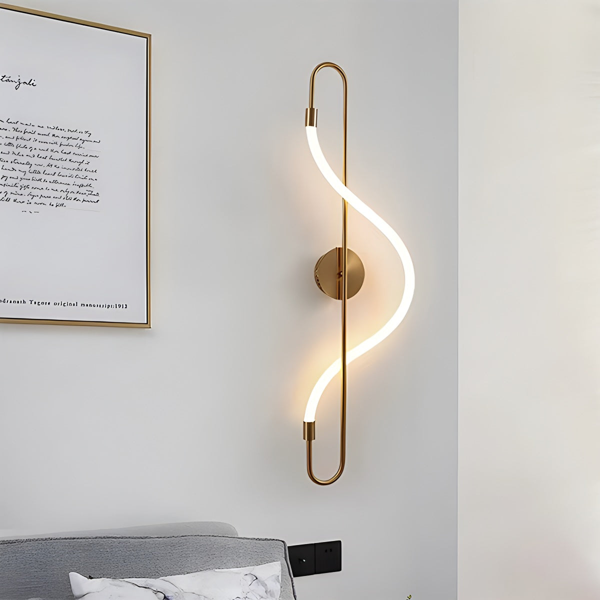 Moderne lang slange LED pendel til spisestue - Orntli
