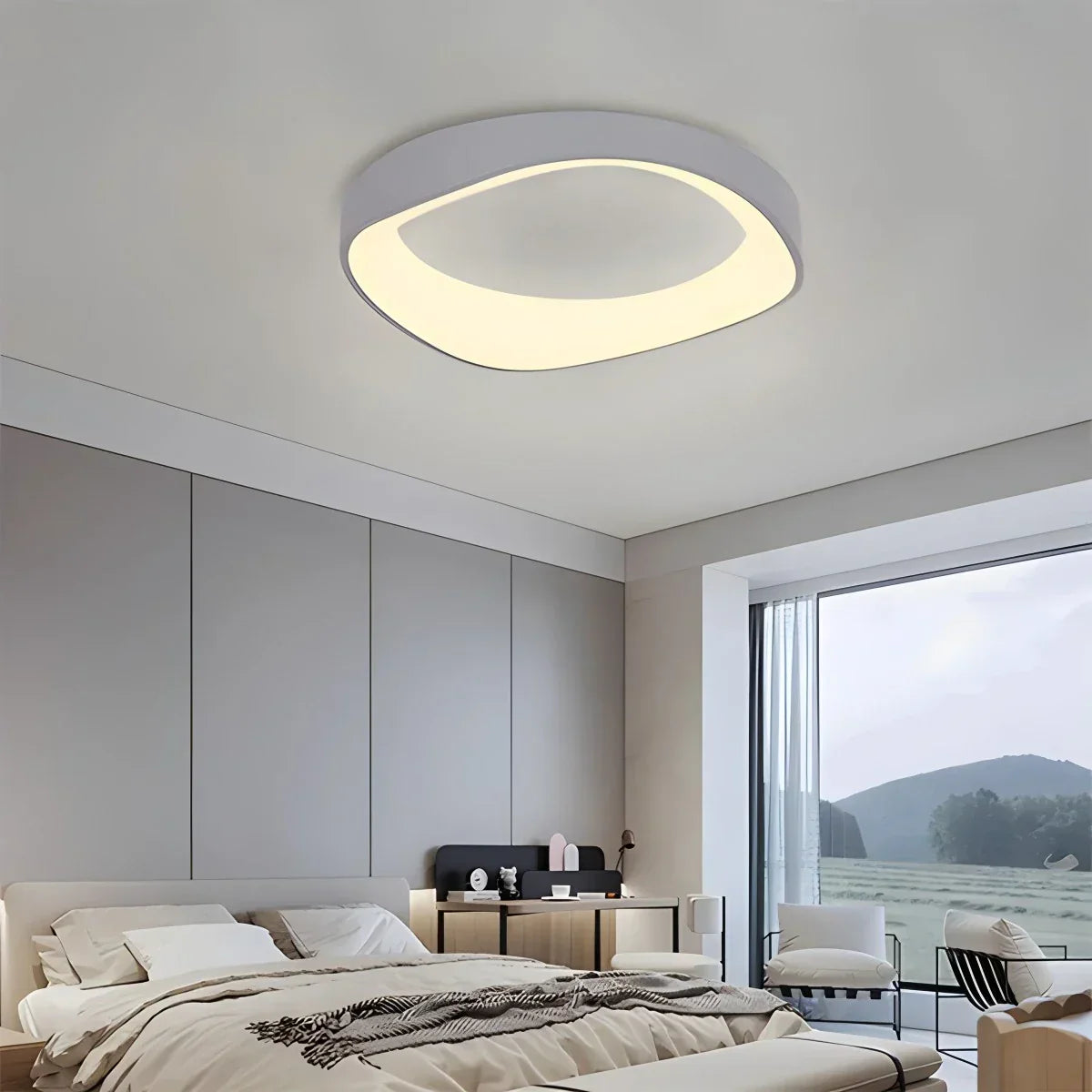 Nordische Acryl-Deckenleuchte in Kreisform für Schlafzimmer - Orntli