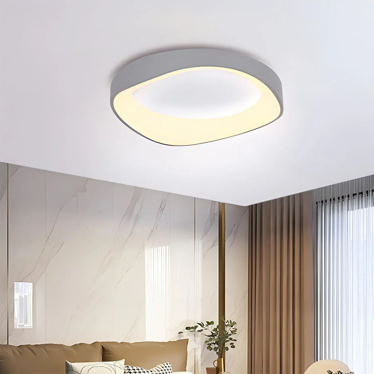 Nordische Acryl-Deckenleuchte in Kreisform für Schlafzimmer - Orntli