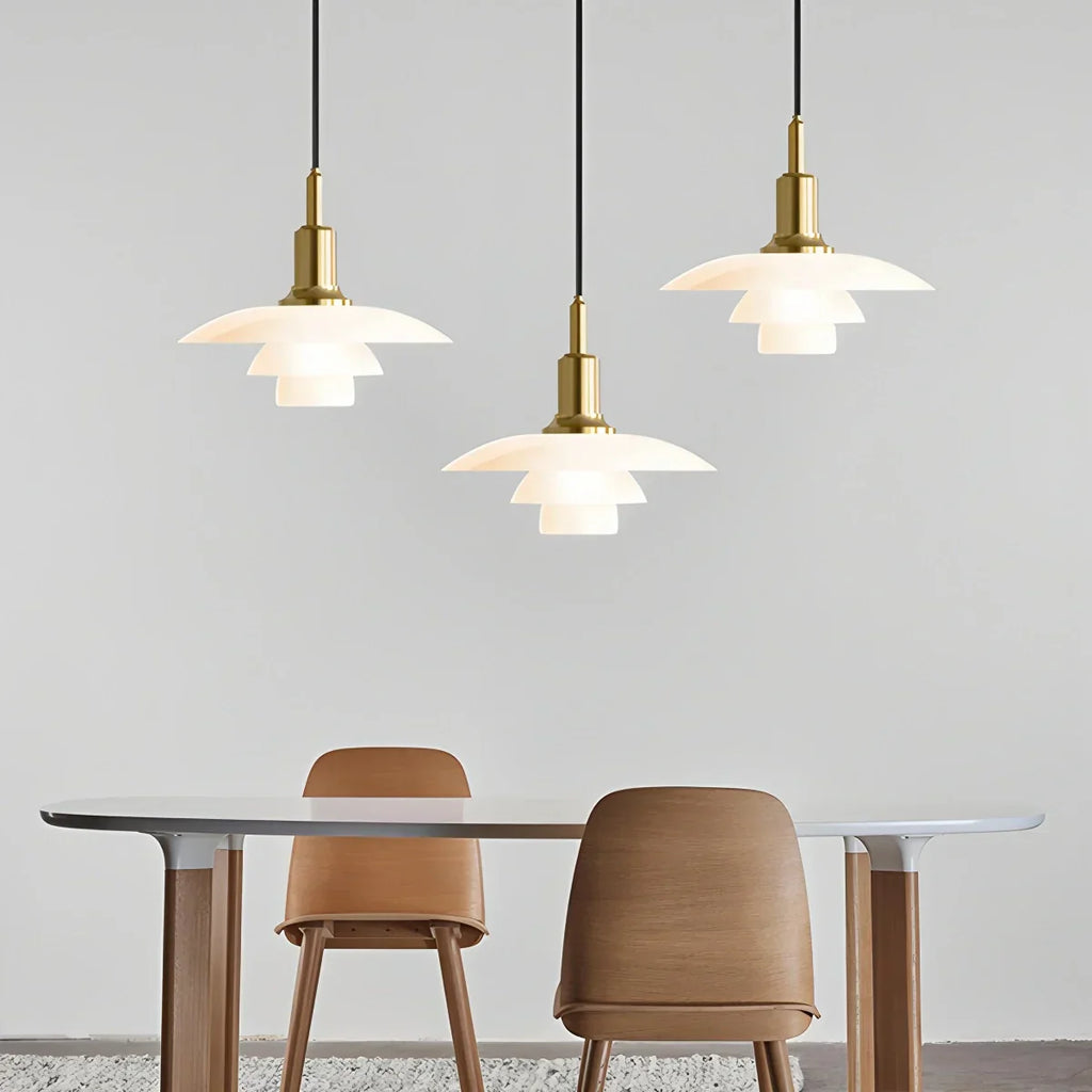 Danish Designer Glass Pendant Lamp for Kitchen - Orntli
