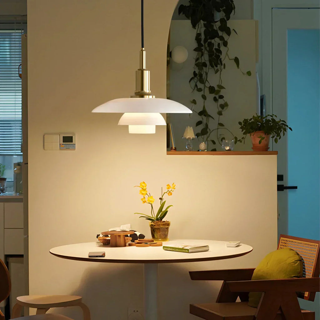 Danish Designer Glass Pendant Lamp for Kitchen - Orntli